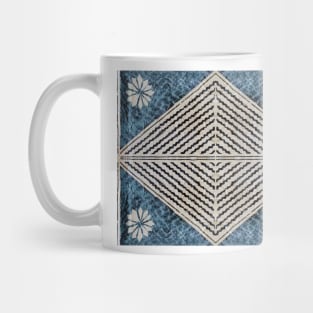 Fijian Tapa Cloth 68 by Hypersphere Mug